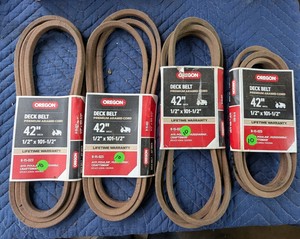 Oregon 42-Inch Riding Mower Deck Belts 4-Pack R-15-023