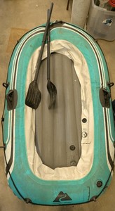 Ozark Trail Inflatable Boat Raft with Oars