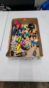 Vintage action figure lot motu wwe batman dukes of hazzard battle beasts etc