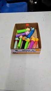 Loose lot of Pez dispensers odie muppets disney looney toons