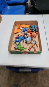 masters of the universe action figure and parts lot trap jaw he man