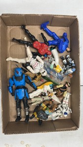 miscellaneous lot of action figures, Star Wars, G.I. Joe, Simpsons, transformers