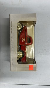 Diecast toy, metal collector bank OTC truck
