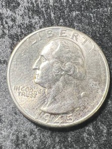 1945 US WASHINGTON QUARTER