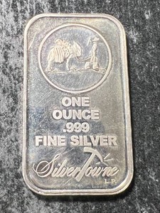 1 TROY OZ .999 FINE SILVER SILVERTOWNE BAR