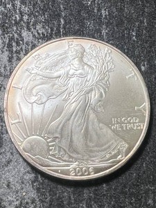 2006 AMERICAN SILVER EAGLE 1 TROY OZ .999 FINE SILVER