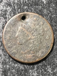 1837 US BRAIDED HAIR LARGE CENT