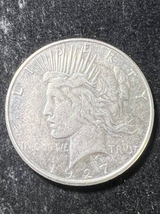 1927-S US PEACE SILVER DOLLAR