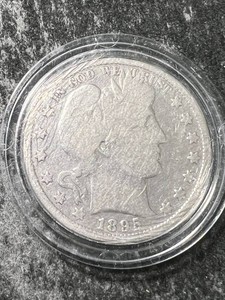 1895 US BARBER HALF DOLLAR IN AIRTITE