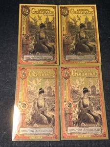 4 ARIZONA GOLDBACKS 12000TH TROY OZ 24K GOLD EACH