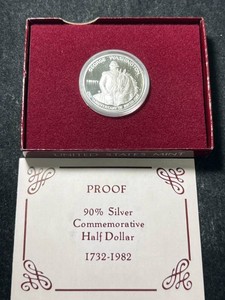 1982 US 90% SILVER WASHINGTON COMMEM HALF DOLLAR