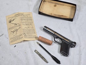 Sharpshooter Toy Pistol with Some Accessories and Partial Box