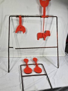Metal Shooting Targets with Animal and Circular Designs