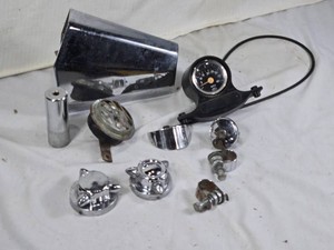 Chrome Motorcycle Parts Assortment