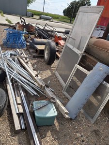 Greenhouse Building Materials and Accessories - 8x12 - All Pieces are there from when it was deconstructed