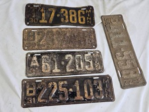 Minnesota Vintage License Plates from the 1930s