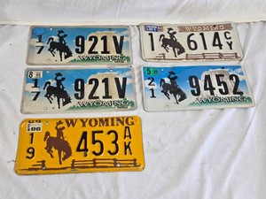 Wyoming License Plates