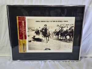 General Francisco Villa y Su Tropa En Entrada a Torreon Photograph and Winchester Box in a fram