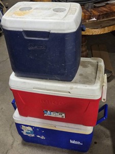 Coleman and Igloo Coolers in Various Sizes and Styles