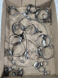 Box of Mixed Hose Clamps