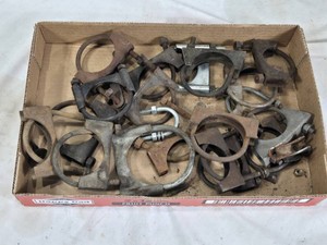 Assorted Exhaust Pipe Clamps and Connectors Lot