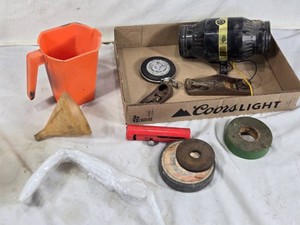 Micrometer, Hand Plane, and Measuring Tools, plus Assorted Hardware Items
