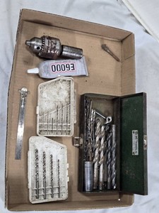 Drill Bits and Accessories with E6000 Adhesive, and Drill Chuck
