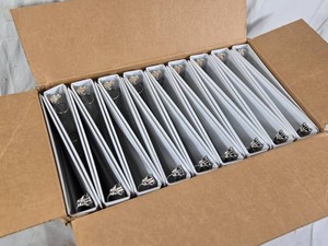SKILCRAFT 3-Ring View Binders 1 White Set with Clear Overlay