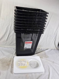 Covidien Sharpsafety RCRA Hazardous Waste Containers with Lids - 9 Containers, 5 Lids