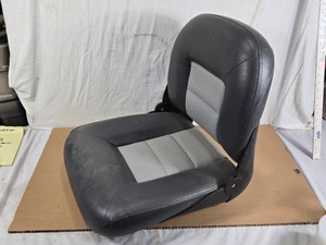 Impress Boat Seat with Black and Gray Vinyl Upholstery