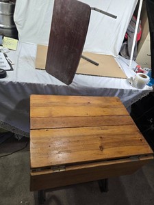 Wooden Folding Table - Will Need a Dowel or something to hold up 2nd side