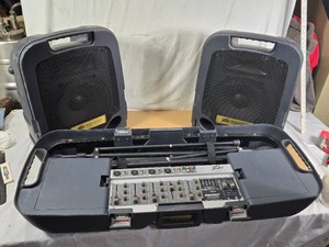 Peavey Escort 150 Watt Powered Portable PA System with Speakers - Untested