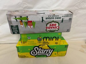 12pk Canada Dry Zero,12pk Starry & 1pk Starry Mini