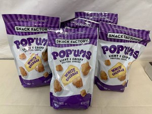 6x Popums Light Crispy Prezel Bites-White Cheddar