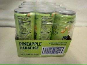 12pk Wild Wonder Prebiotic &  Probiotic Sparkling Drink-Pineapple Paradise