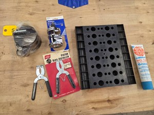 Assorted Engine Tools & Grease...