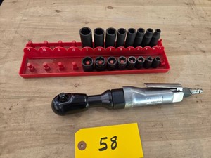 38 Air Ratchet & 38 Impact Socket...
