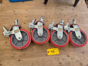 (4) Scaffolding Wheels...