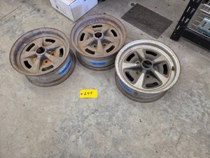 (3) Pontiac Rims, 15x6, 5 on 5...
