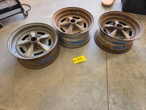 (3) Pontiac Rims, (2) 15x7 & (1) 15...