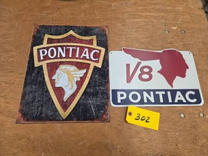 (2) Pontiac Signs...