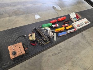 HO Scale Train Cars with Track...