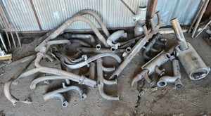 Exhaust or Header Pipes maybe for a vintage snowmobile