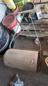 Steel lawn drum roller