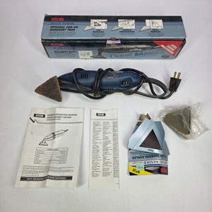 Ryobi Detail Sander Kit with Triangular Sanding Pads, Box & Manuals