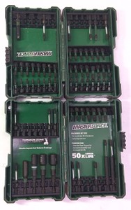 Masterforce Impact Driver Bit Sets with Storage Cases