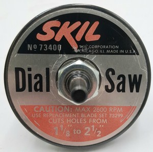 Vintage SKIL No. 73400 Dial Saw Adjustable Hole Cutter