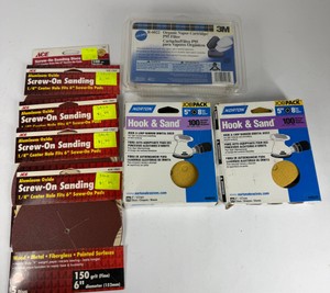 Assorted Sanding Discs & 3M Organic Vapor CartridgeP95 Filter Pack