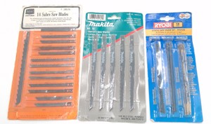 Sears Craftsman, Makita & Ryobi Assorted Sabre, Reciprocating & Scroll Saw Blades