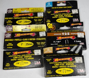 Arrow T25 & T20 Staples with ET100BN 18-Gauge Brad Nails